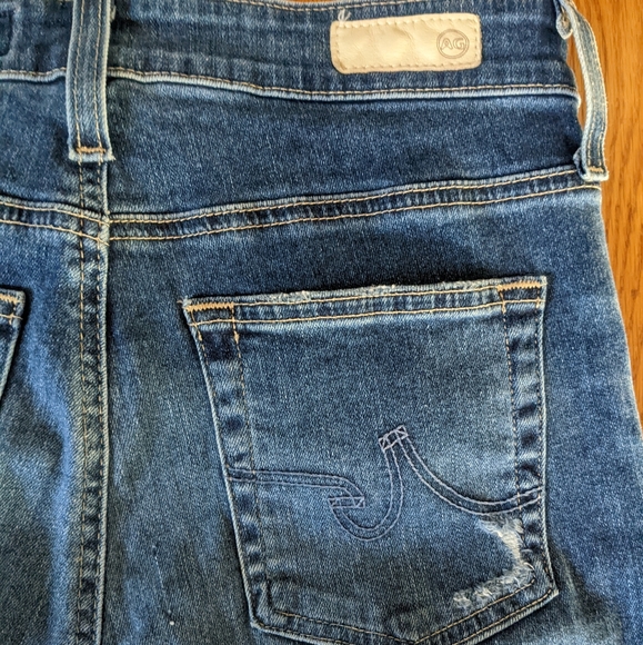 AG Adriano Goldschmied The Farrah Skinny ankle distressed jeans 27 - Picture 11 of 12